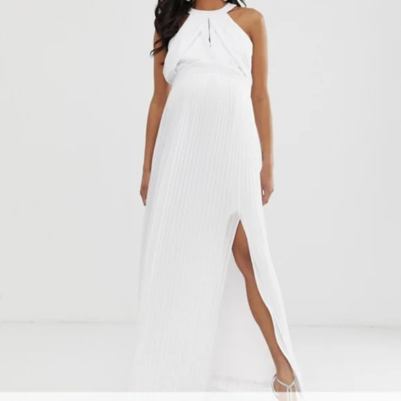 asos maternity evening dresses ASOS Design Maternity Velvet Midi Dress with fallen shoulders in Black